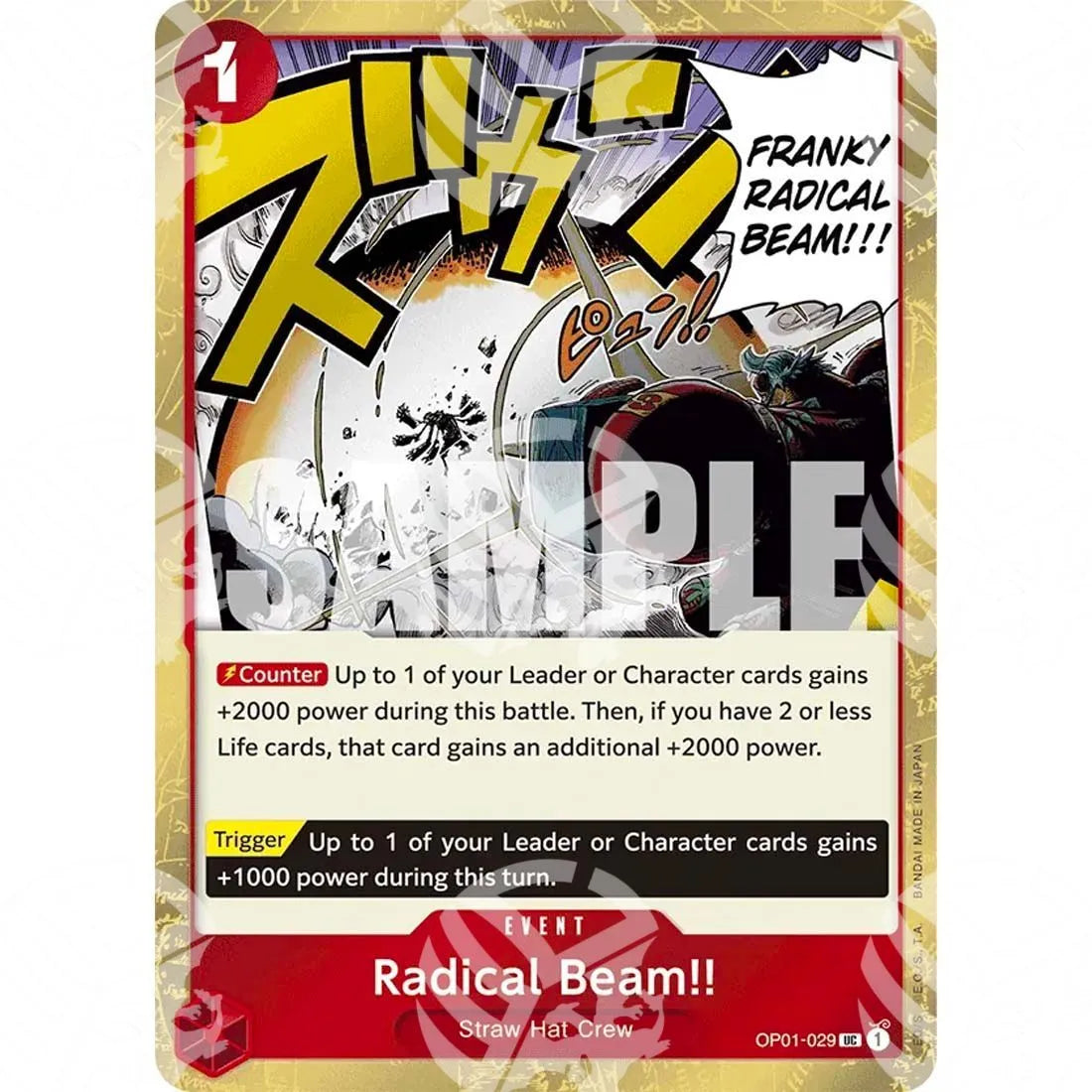 The Best - Premium Booster - Radical Beam!! - Textured Foil-OP01-029t -641
