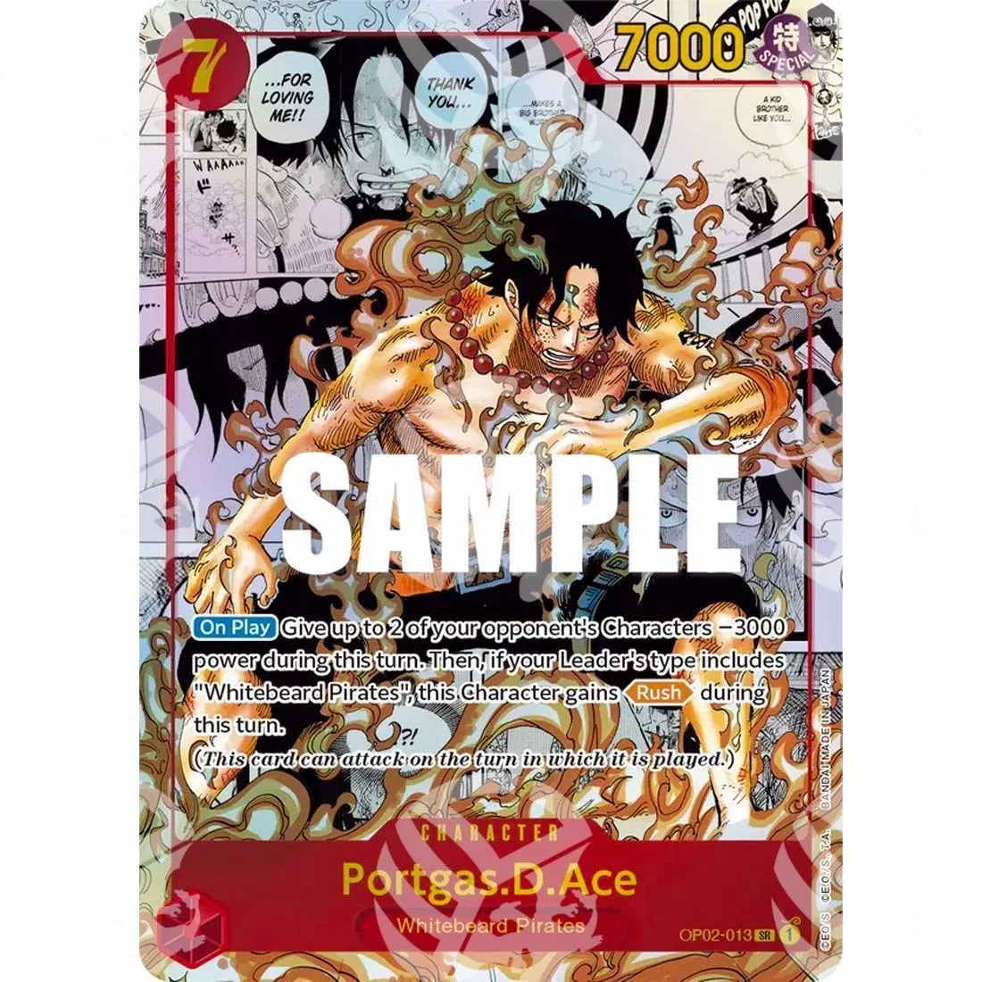 The Best - Premium Booster - Portgas.D.Ace - Manga Panel Alternate Art | Reprint-OP02-013m -605