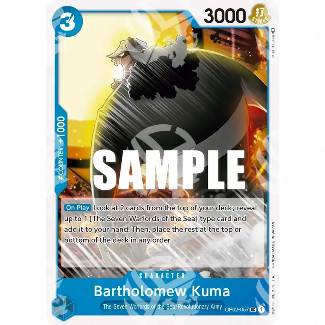 Starter Deck Donquixote Doflamingo - Bartholomew Kuma-OP02-057 -533