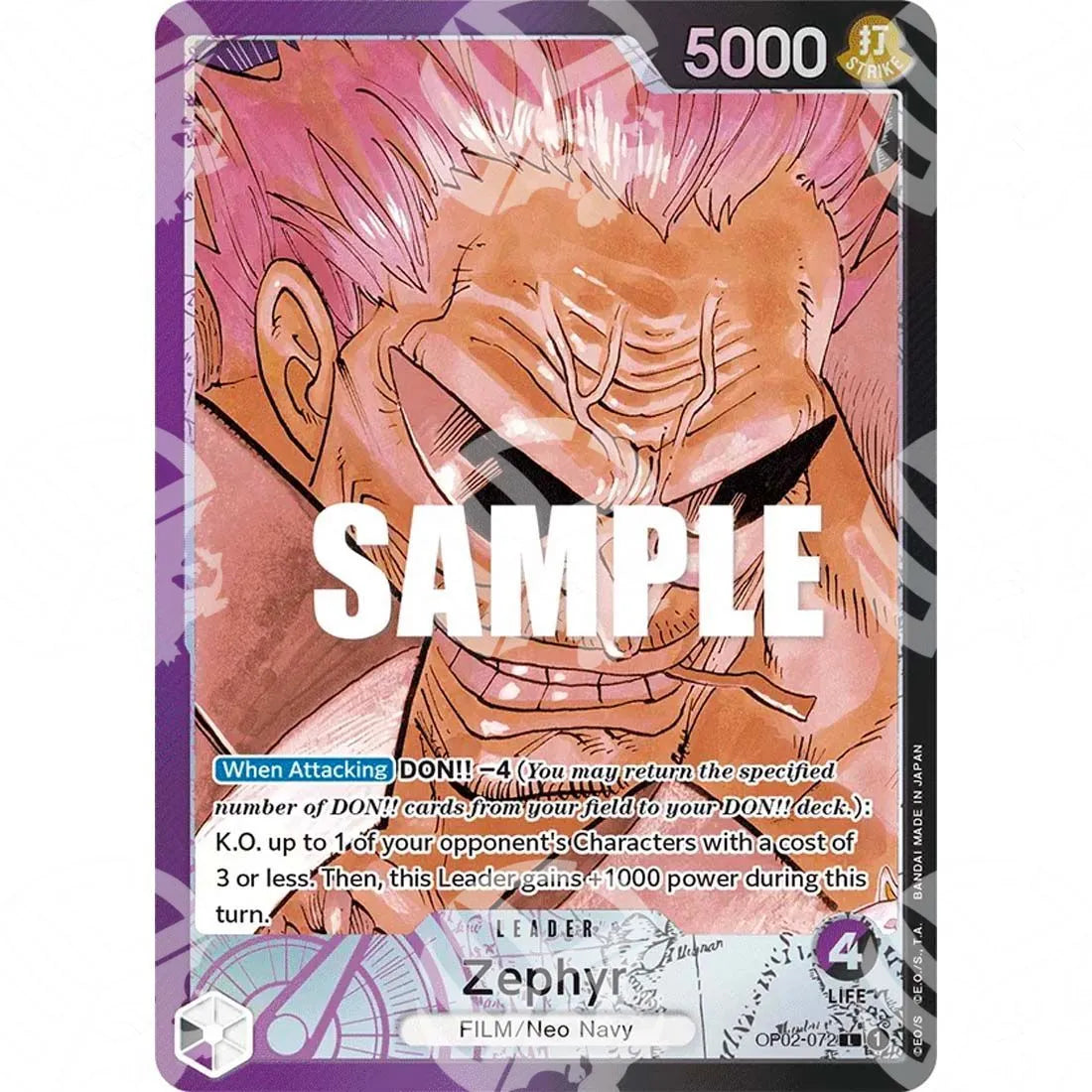 Paramount War - Zephyr - Alternate Art-OP02-072a -129