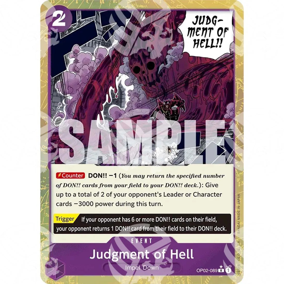 The Best - Premium Booster - Judgment of Hell - Alternate Art-OP02-089a -559