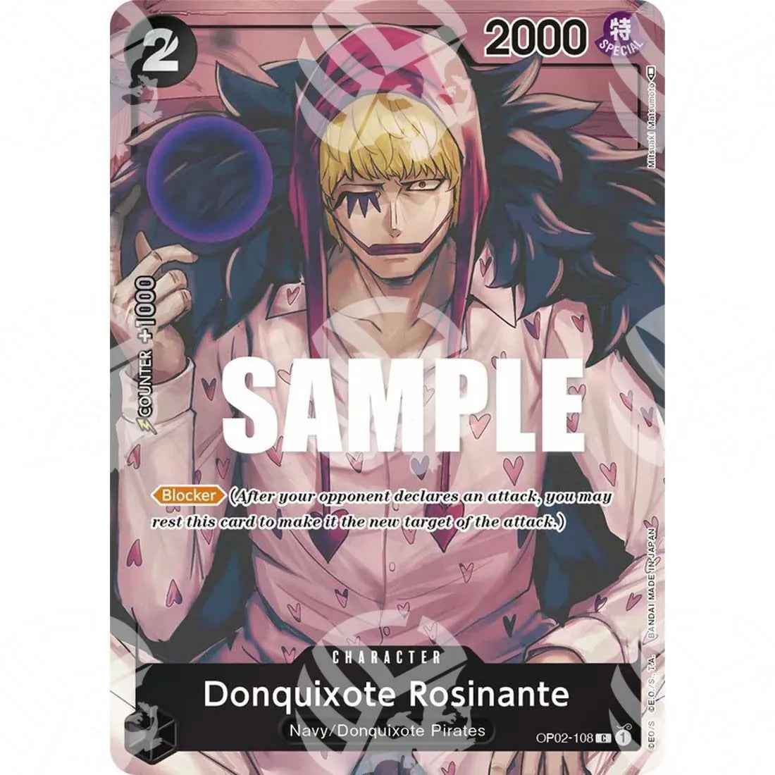 Paramount War - Donquixote Rosinante - Box Topper-OP02-108b -198