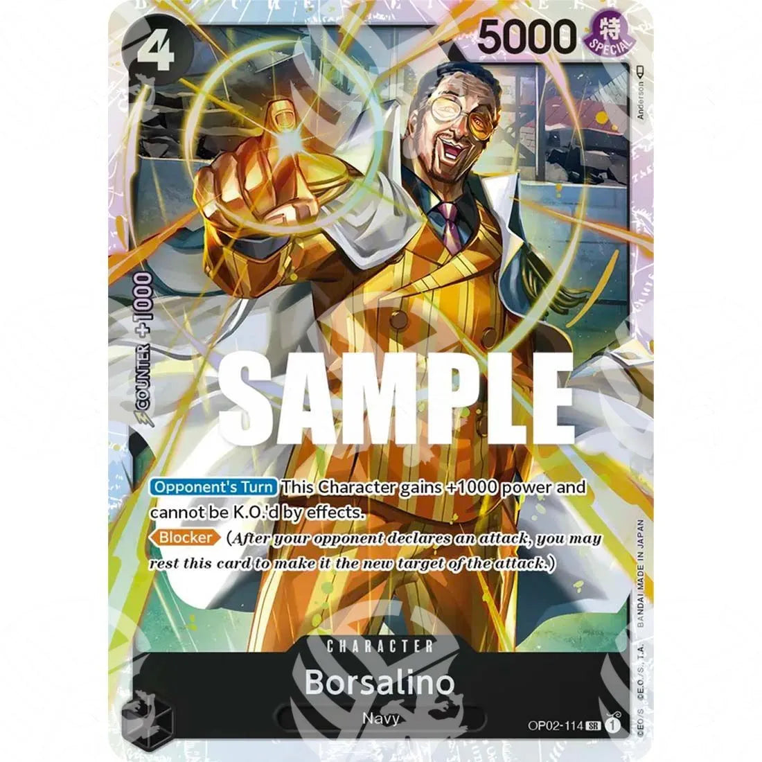 The Best - Premium Booster - Borsalino - Reprint | missing pen symbol next to the artist name-OP02-114 -351