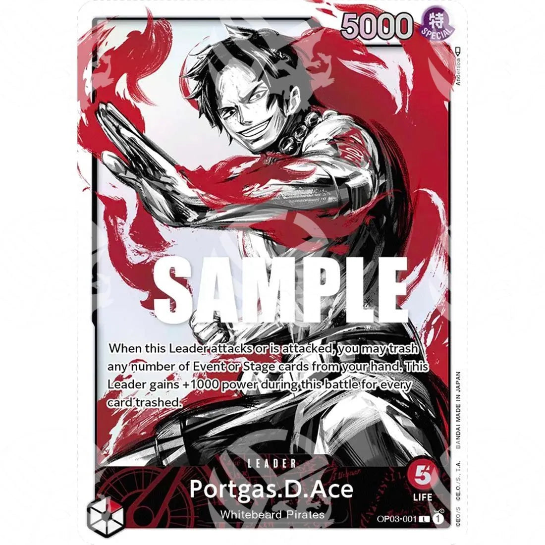 Pillars of Strength - Portgas.D.Ace - Alternate Art-OP03-001a -099