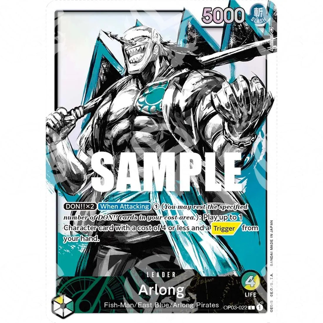 Pillars of Strength - Arlong - Alternate Art-OP03-022a -105