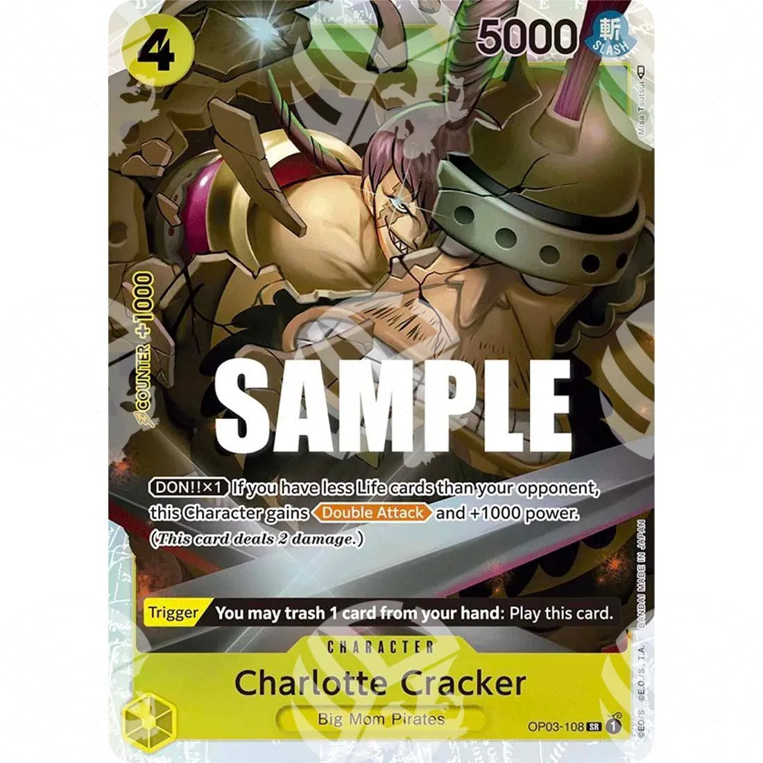 The Best - Premium Booster - Charlotte Cracker - Reprint | missing pen symbol next to the artist name-OP03-108 -370