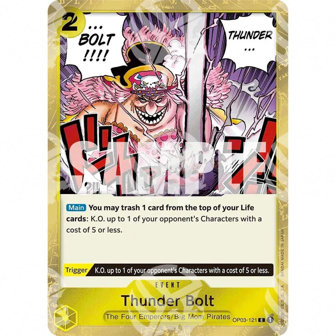 The Best - Premium Booster - Thunder Bolt - Textured Foil-OP03-121t -662