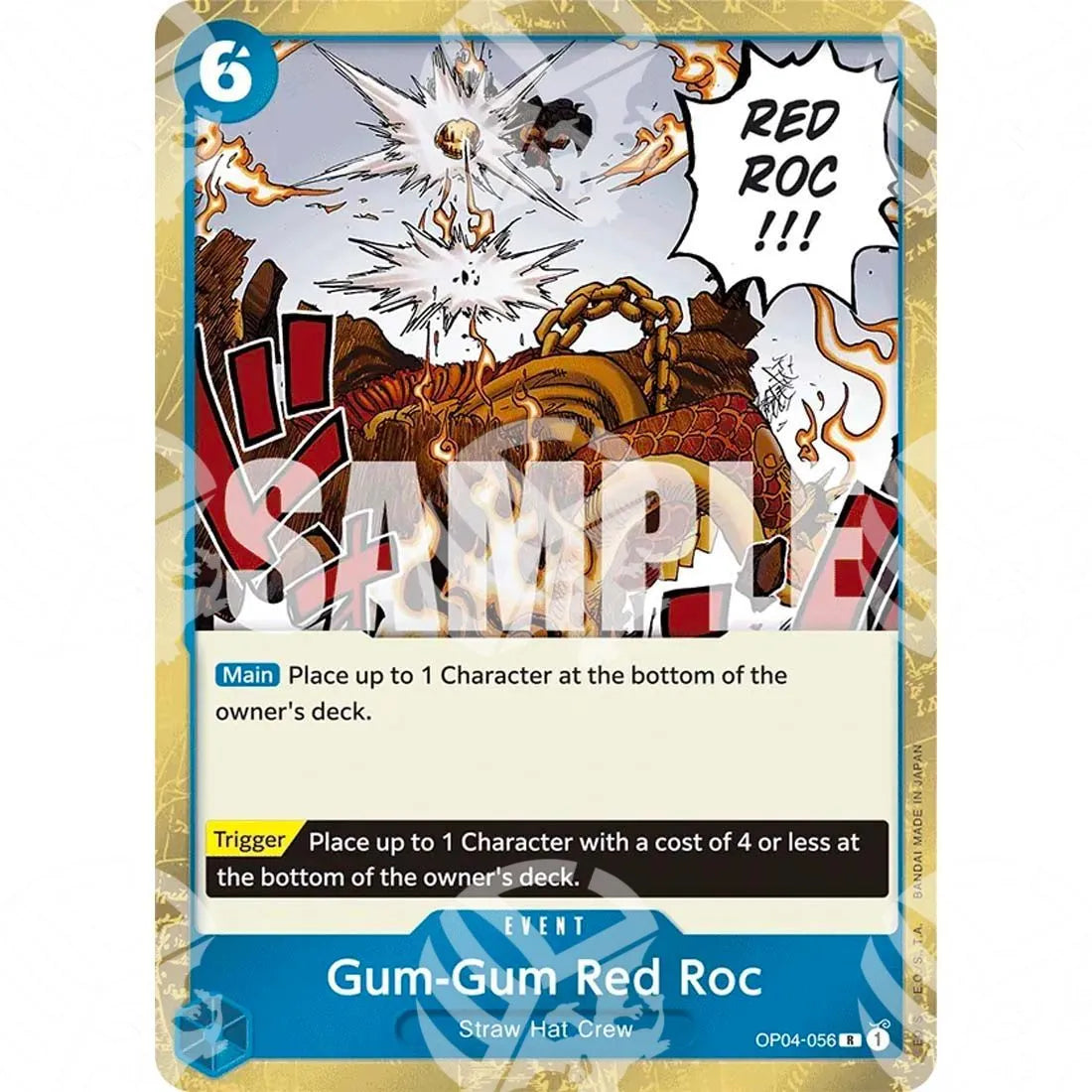 The Best - Premium Booster - Gum-Gum Red Roc - Textured Foil-OP04-056t -563
