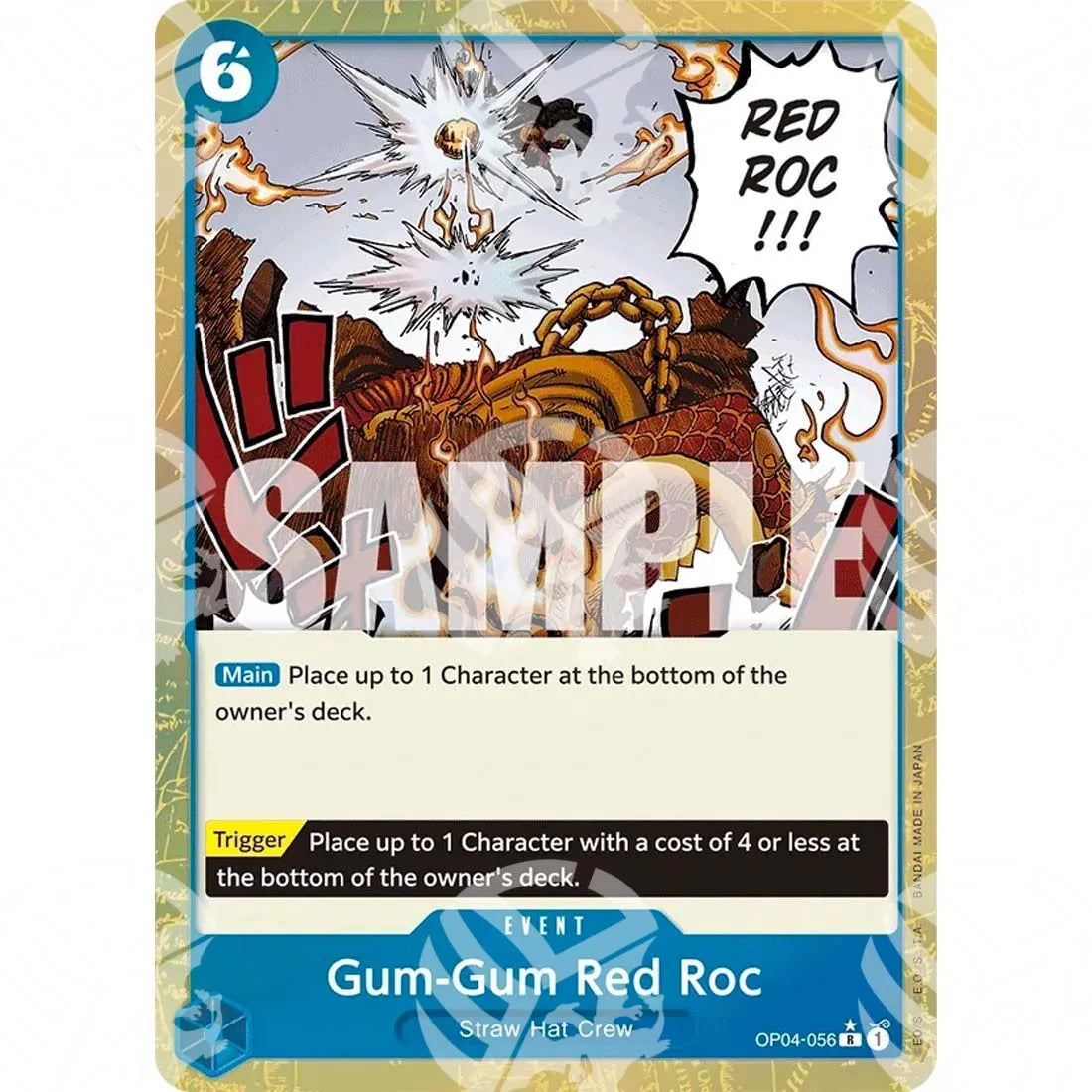The Best - Premium Booster - Gum-Gum Red Roc - Jolly Roger Foil-OP04-056j -571