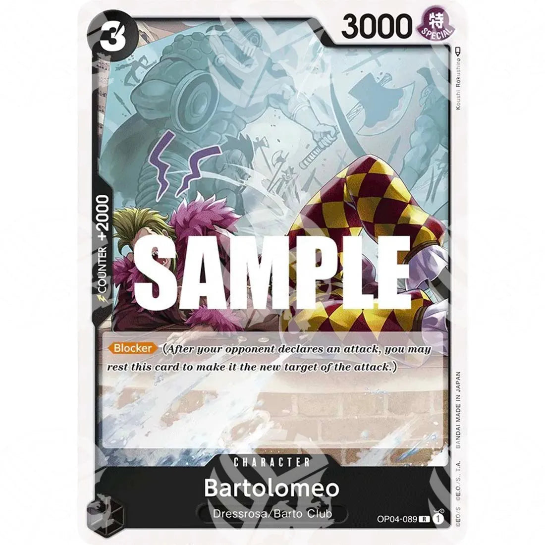 The Best - Premium Booster - Bartolomeo - Reprint | missing pen symbol next to the artist name-OP04-089 -333
