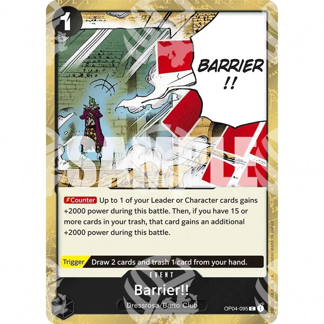 The Best - Premium Booster - Barrier!! - Jolly Roger Foil-OP04-095j -962