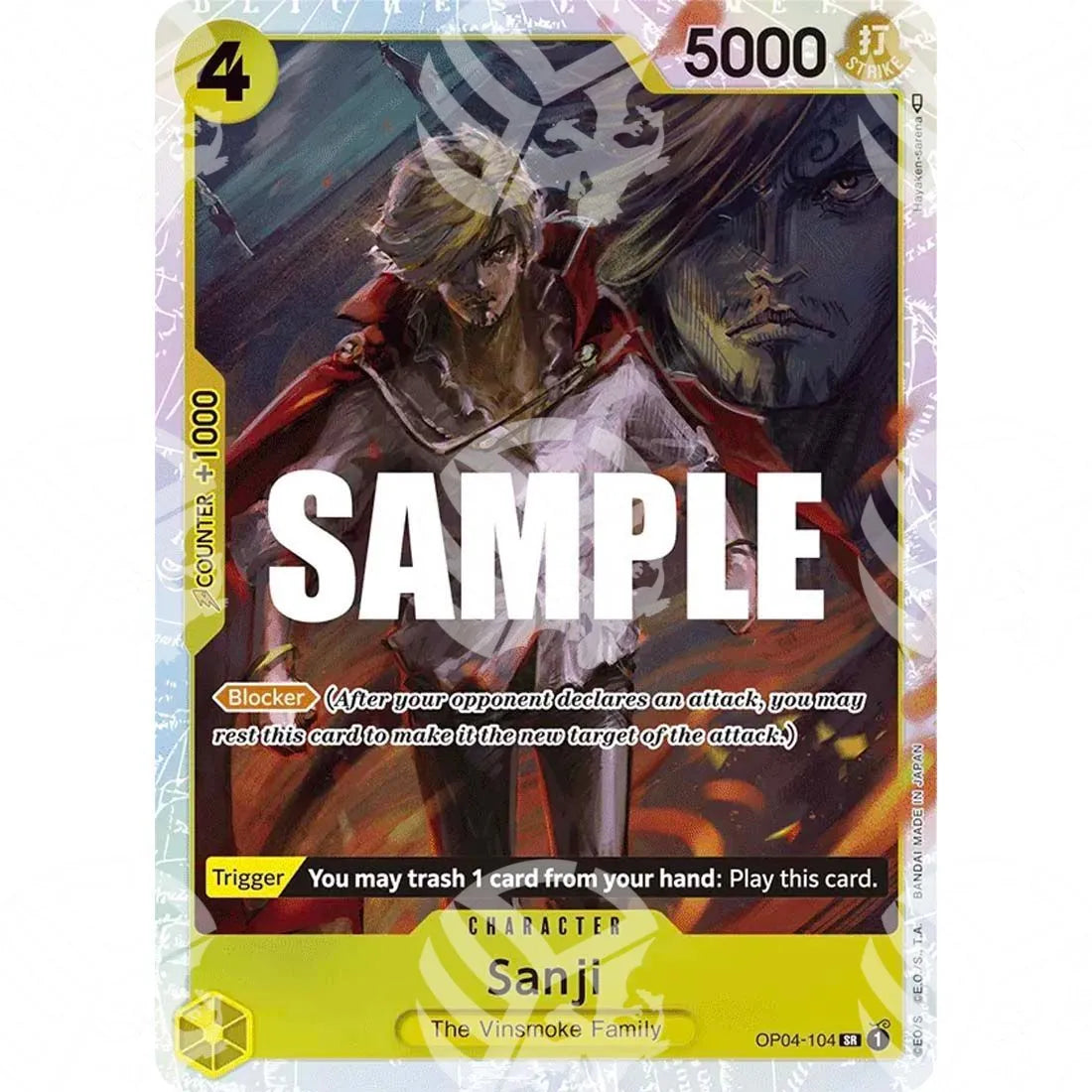 The Best - Premium Booster - Sanji - Reprint | missing pen symbol next to the artist name-OP04-104 -124