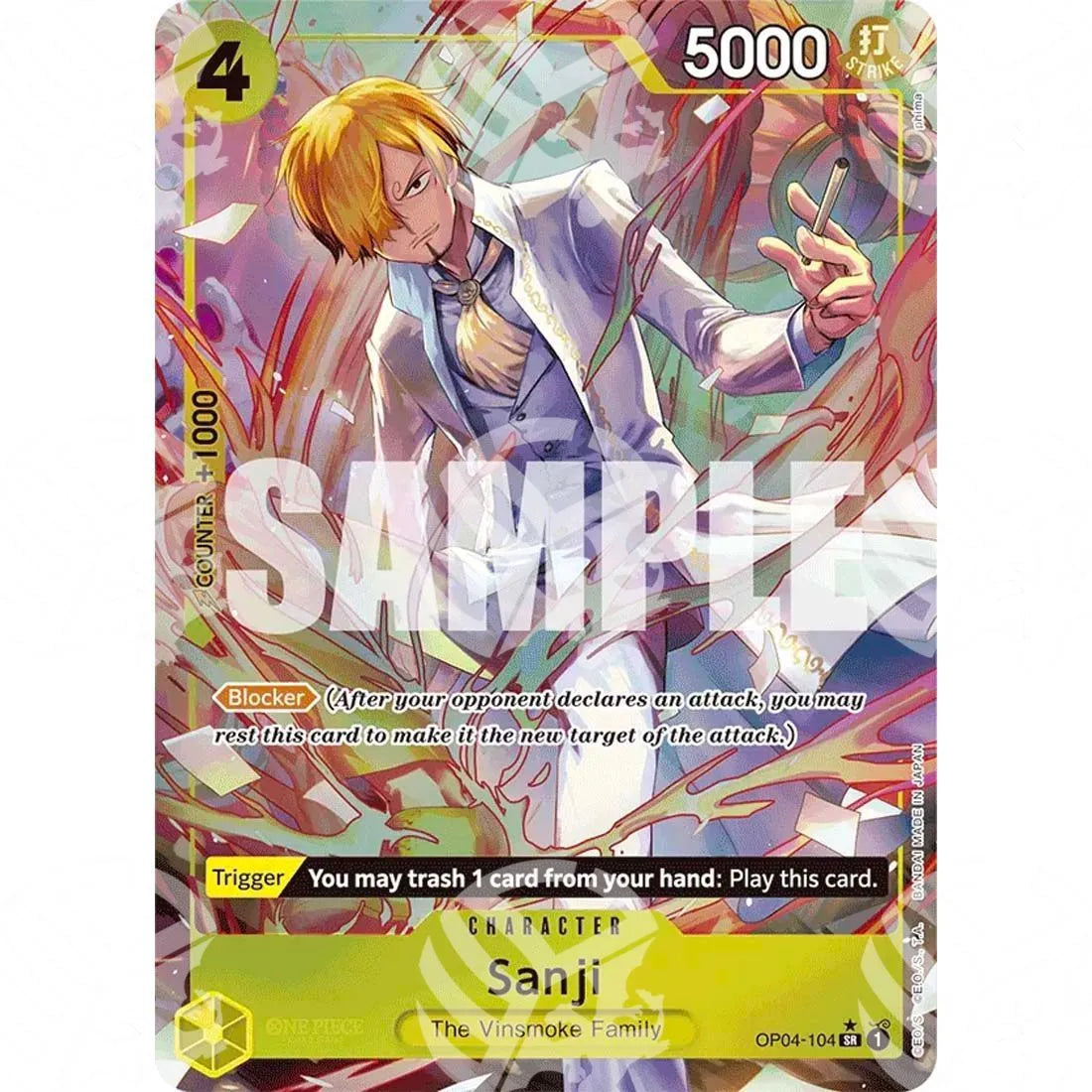 The Best - Premium Booster - Sanji - Alternate Art-OP04-104a -613