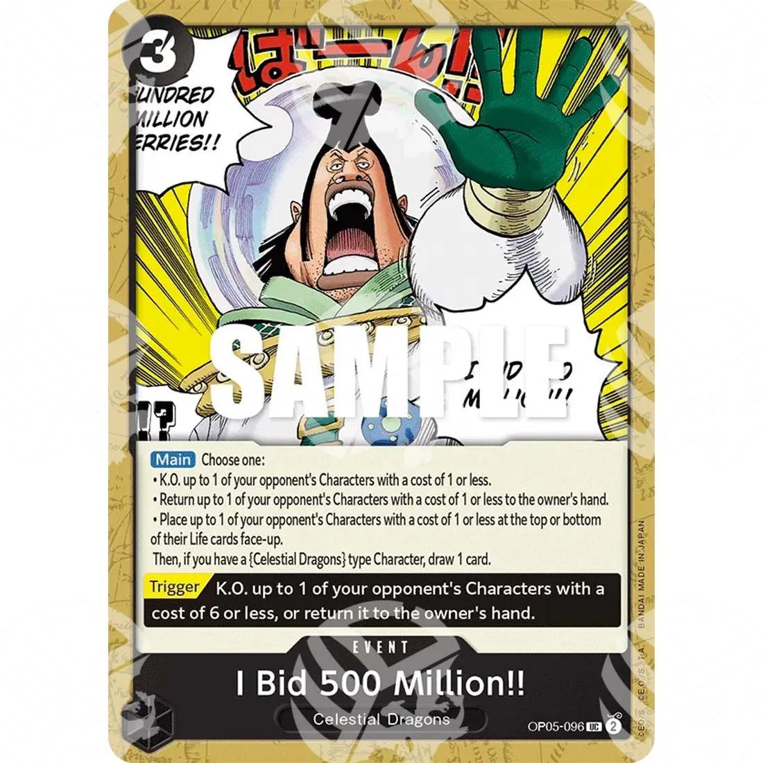 Awakening of the New Era - I Bid 500 Million!!-OP05-096 -167