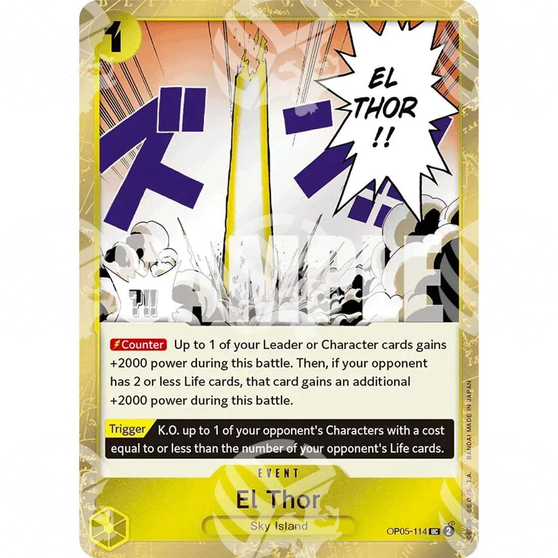 The Best - Premium Booster - El Thor - Textured Foil-OP05-114t -409