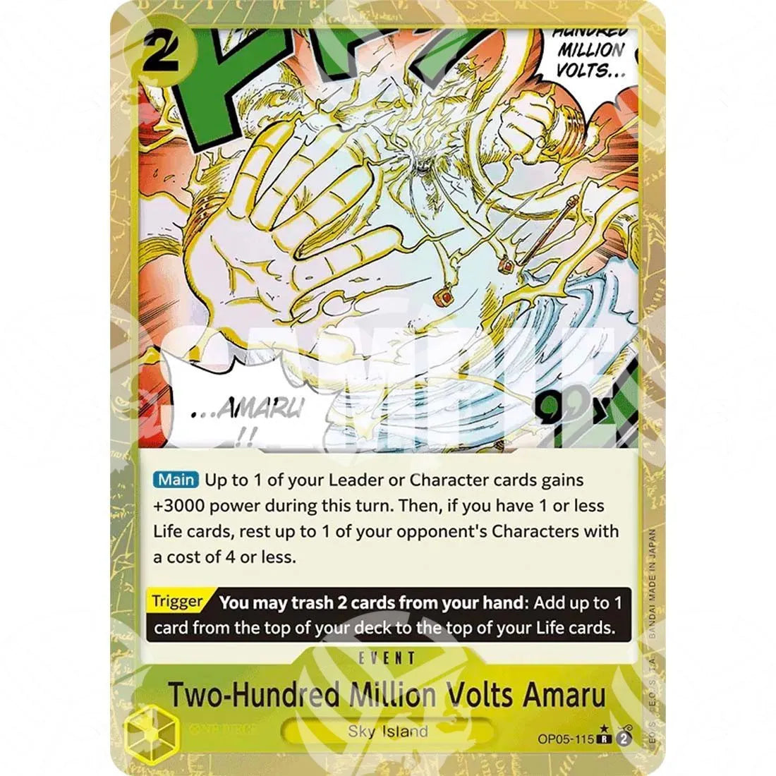 The Best - Premium Booster - Two-Hundred Million Volts Amaru - Alternate Art-OP05-115a -588
