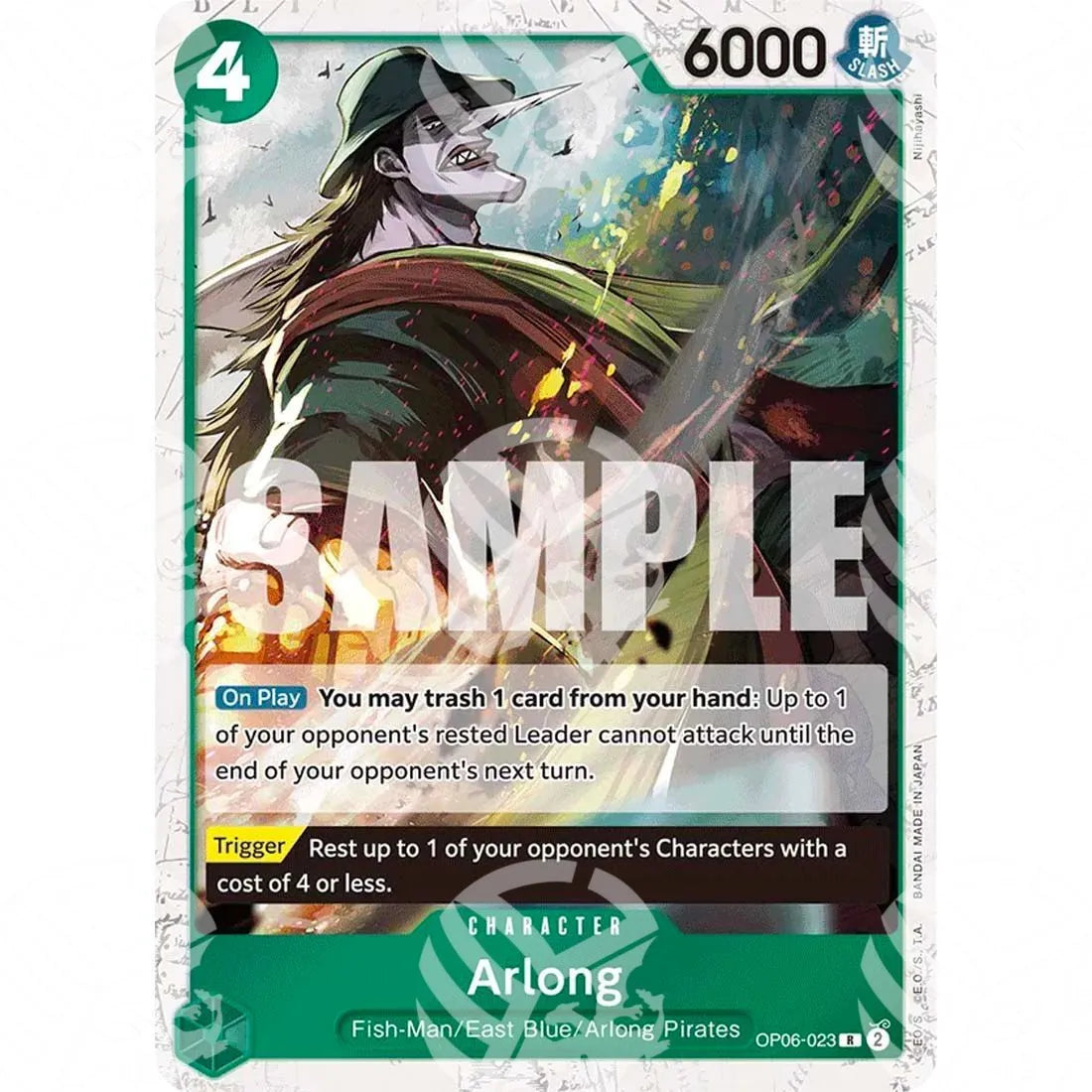 The Best - Premium Booster - Arlong - Reprint | space between text-boxes-OP06-023 -301