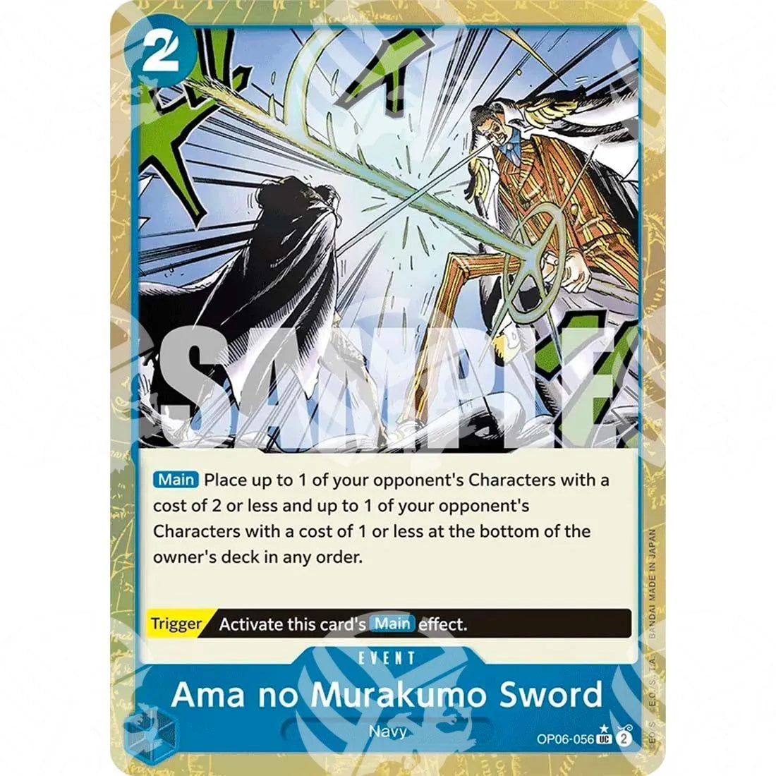 The Best - Premium Booster - Ama no Murakumo Sword - Jolly Roger Foil-OP06-056 -299