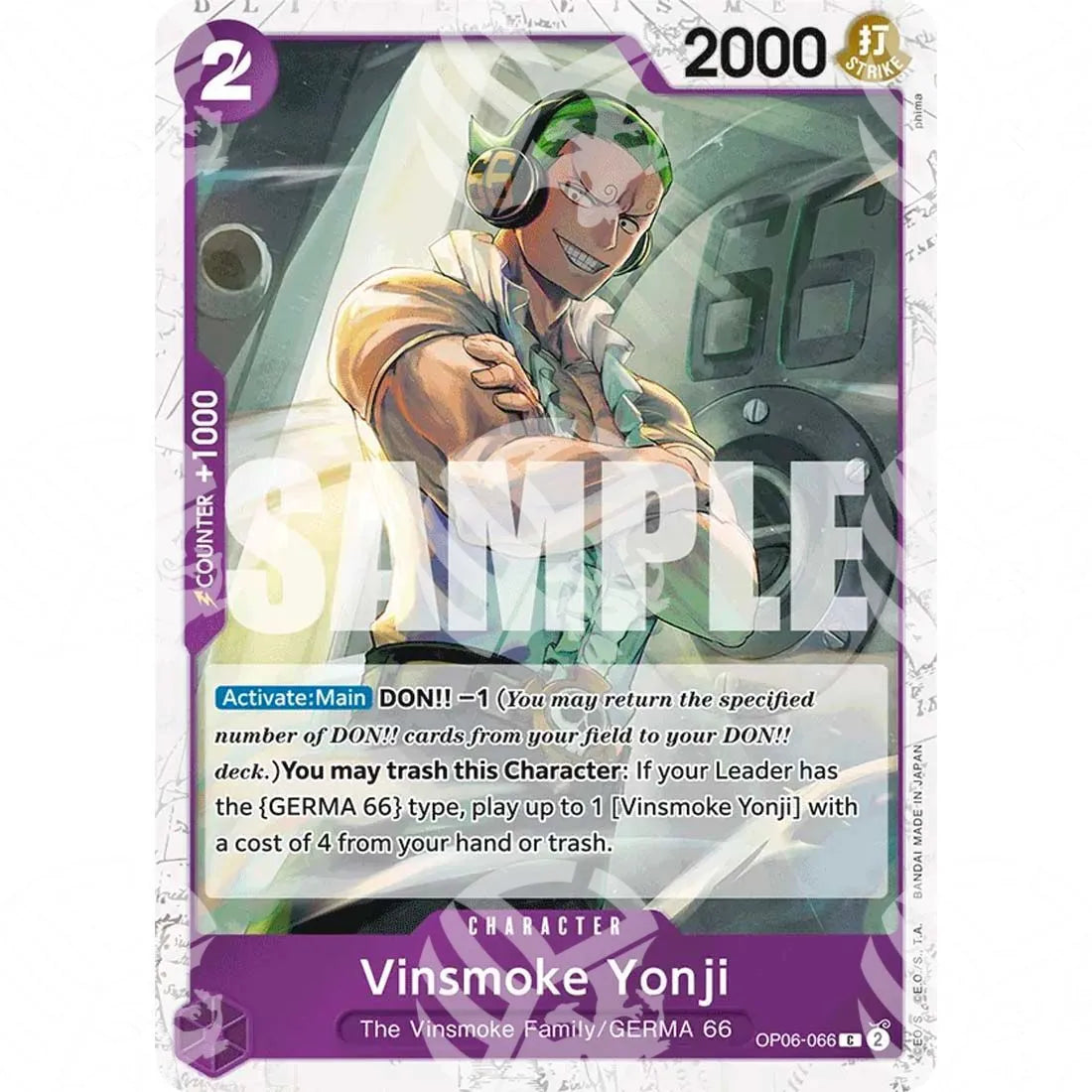 The Best - Premium Booster - Vinsmoke Yonji - Jolly Roger Foil-OP06-066j -683