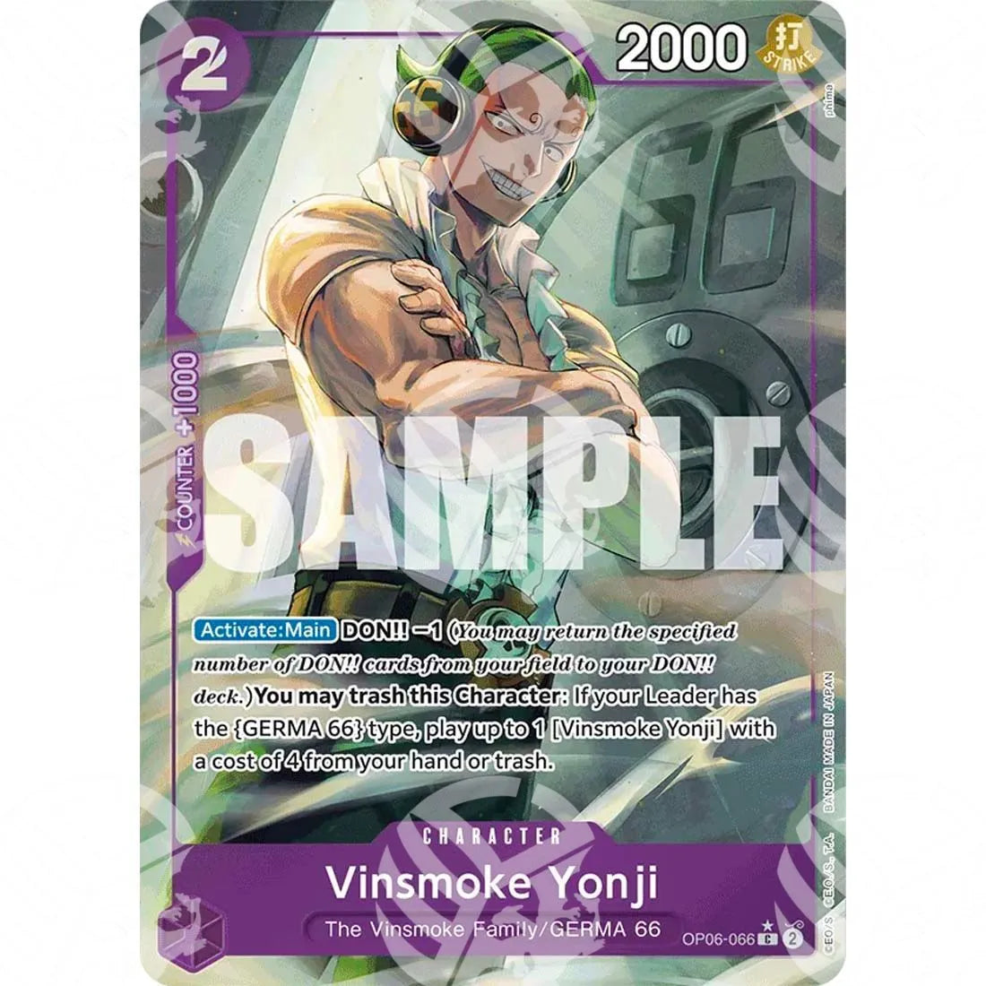The Best - Premium Booster - Vinsmoke Yonji - Full Art-OP06-066f -684