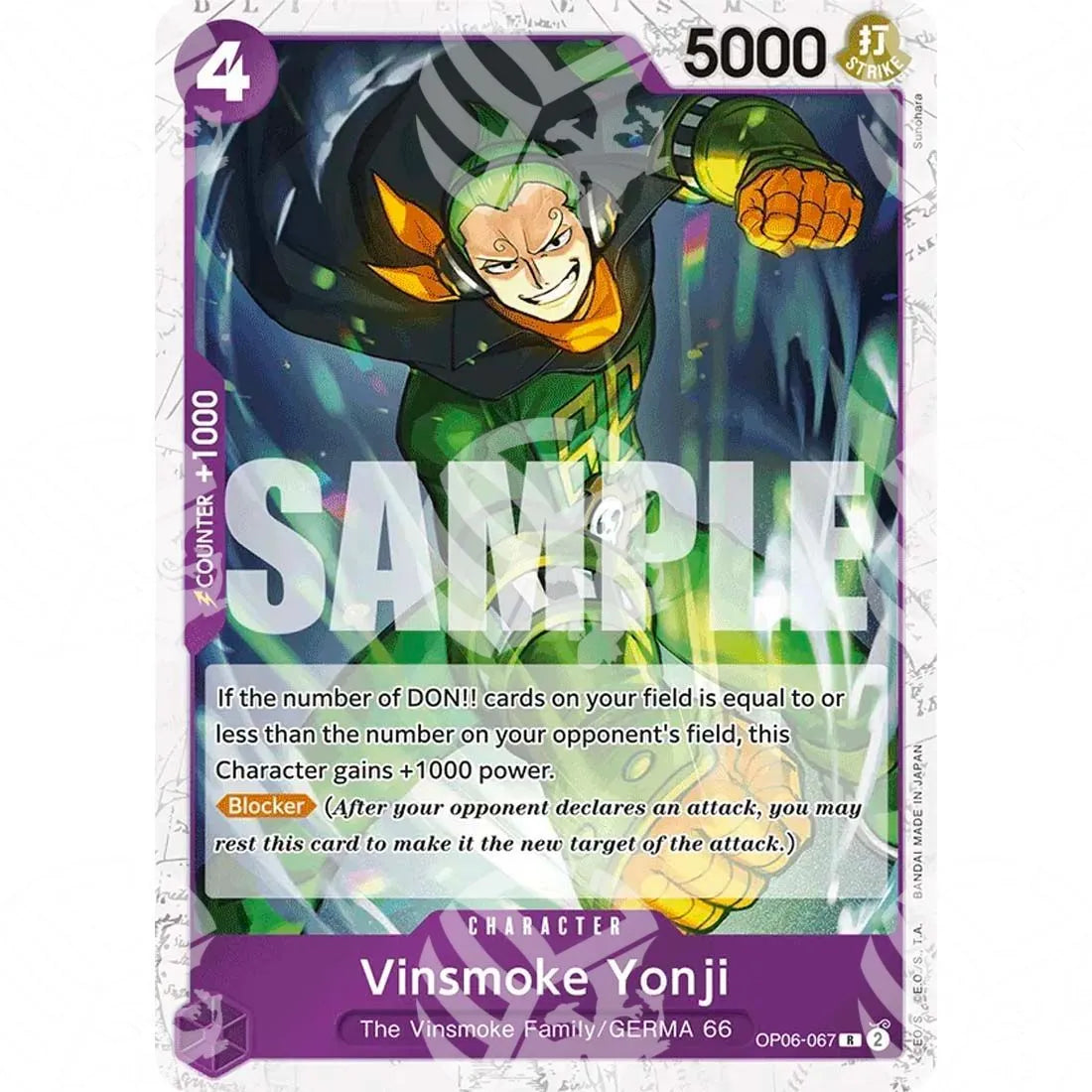 The Best - Premium Booster - Vinsmoke Yonji - Jolly Roger Foil-OP06-067j -579