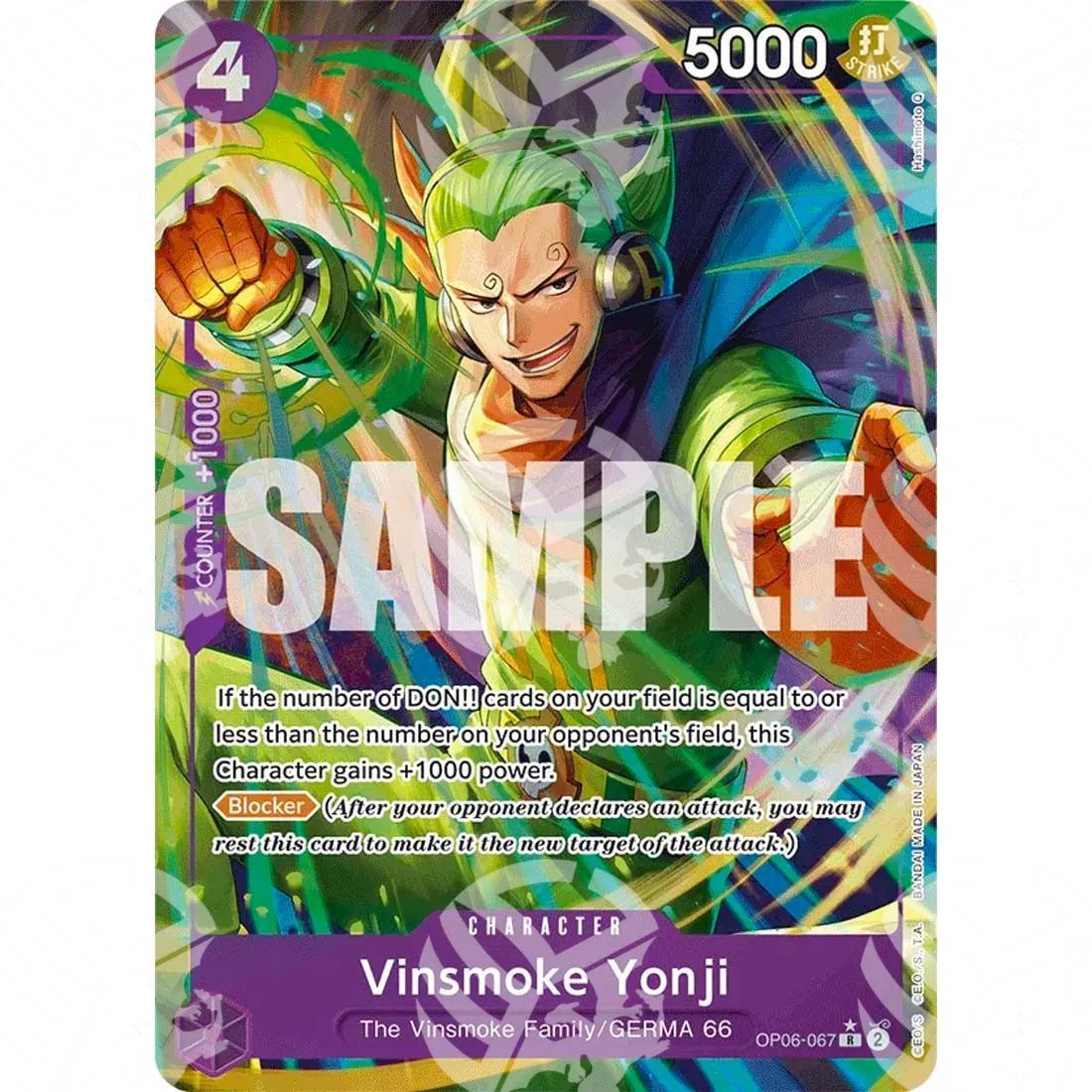 The Best - Premium Booster - Vinsmoke Yonji - Alternate Art-OP06-067a -578
