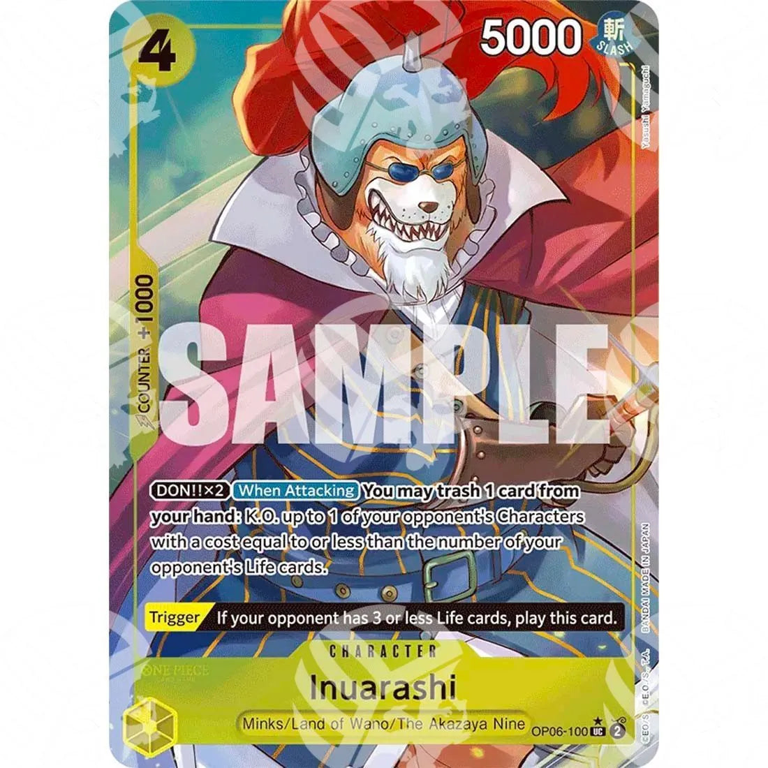 The Best - Premium Booster - Inuarashi - Full Art-OP06-100f -580