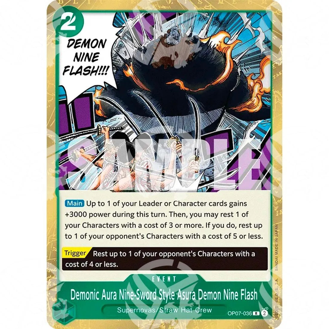 500 Years into the Future - Demonic Aura Nine-Sword Style Asura Demon Nine Flash-OP07-036 -501