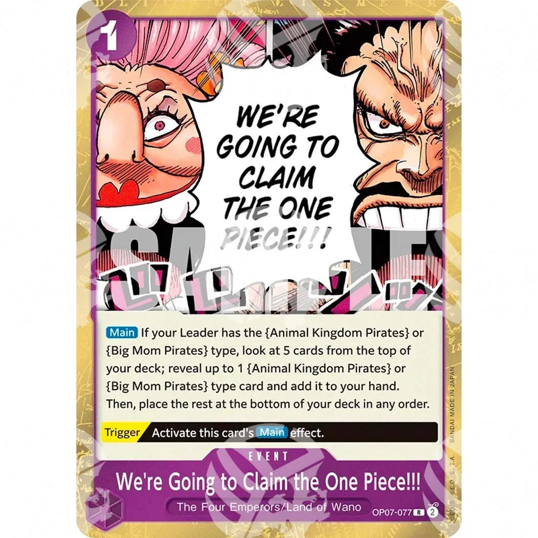 500 Years into the Future - We're Going to Claim the One Piece!!!-OP07-077 -479