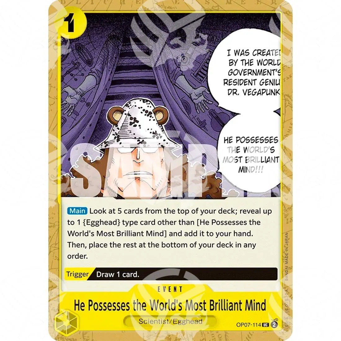500 Years into the Future - He Possesses the World's Most Brilliant Mind-OP07-114 -482