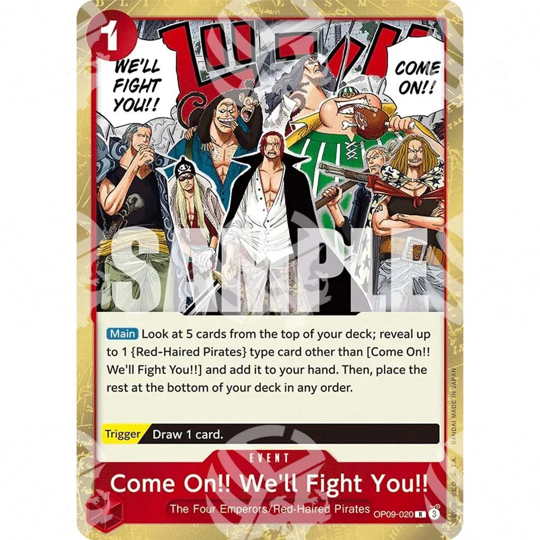 Emperors in the New World - Come On!! We'll Fight You!!-OP09-020 -030