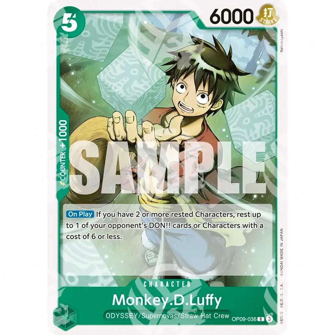 Emperors in the New World - Monkey.D.Luffy-OP09-036 -080