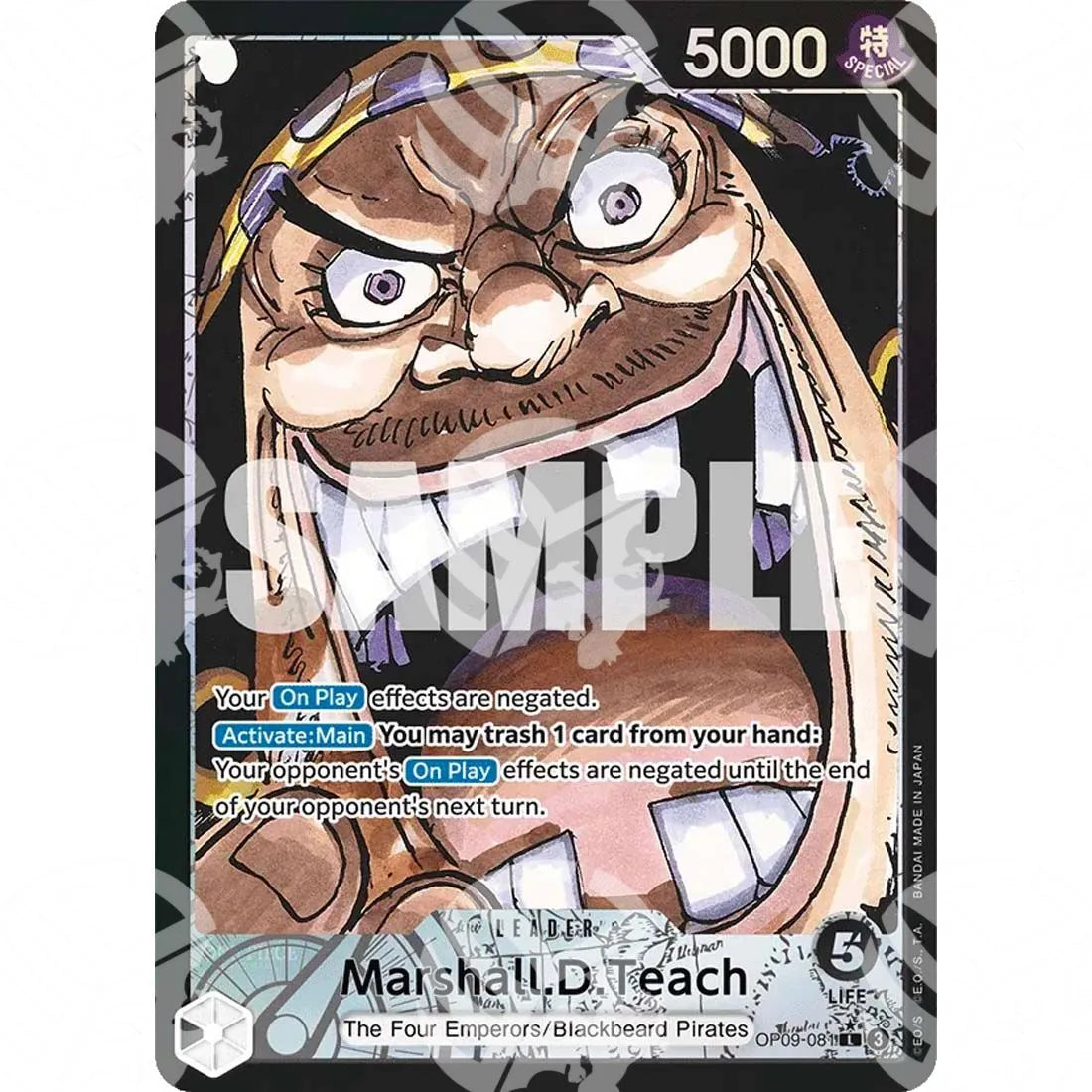 Emperors in the New World - Marshall.D.Teach - Alternate Art-OP09-081a -739