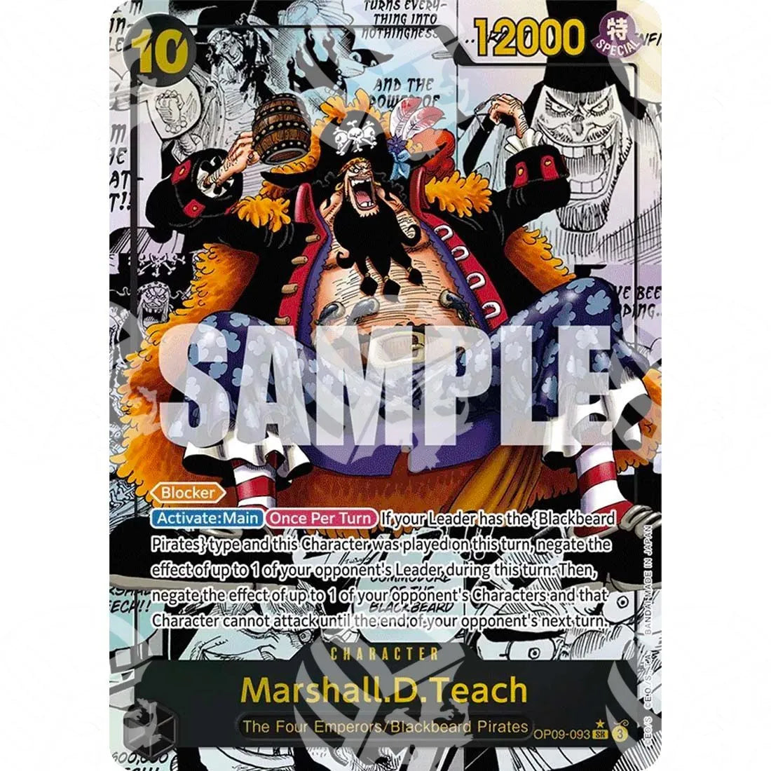 Emperors in the New World - Marshall.D.Teach - Manga Panel Alternate Art | Secret Rare-OP09-093m -729
