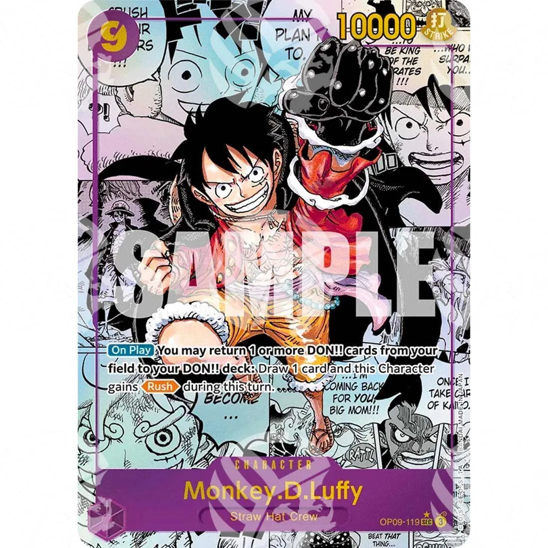 Emperors in the New World - Monkey.D.Luffy - Manga Panel Alternate Art | Secret Rare-OP09-119m -728