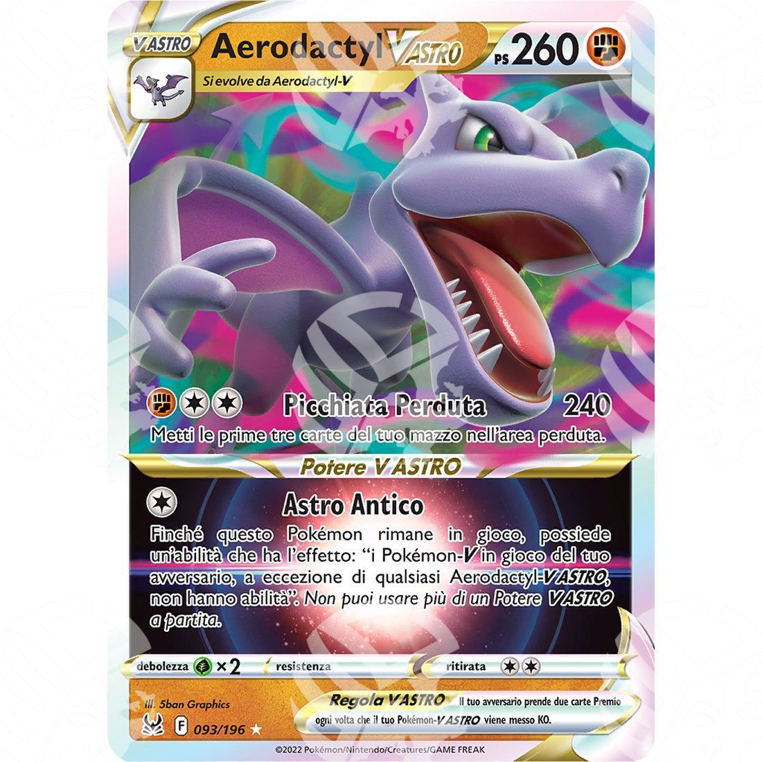 Origine Perduta - Aerodactyl VSTAR - Ultra Rare 093/196 - Warcard