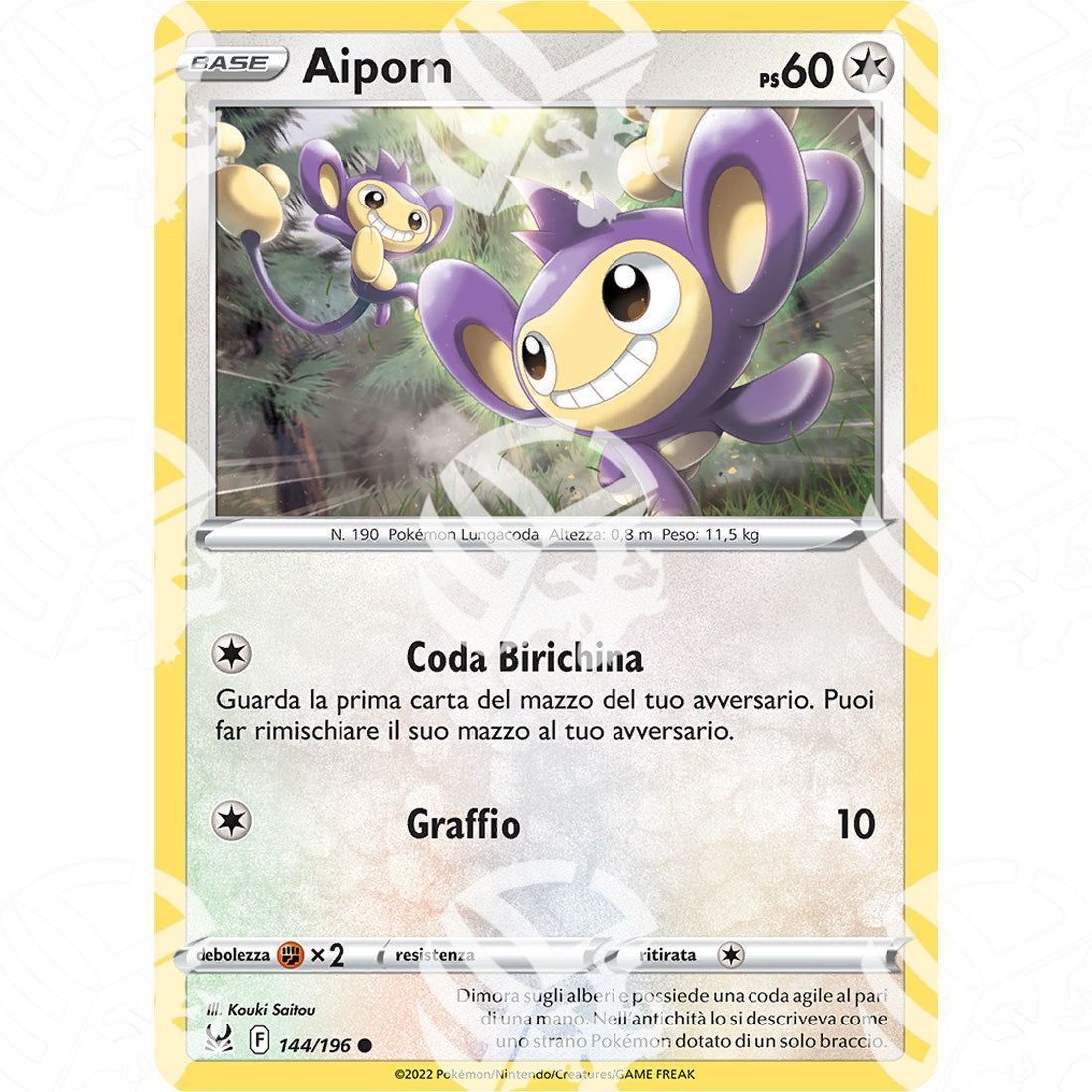 Origine Perduta - Aipom - 144/196 - Warcard