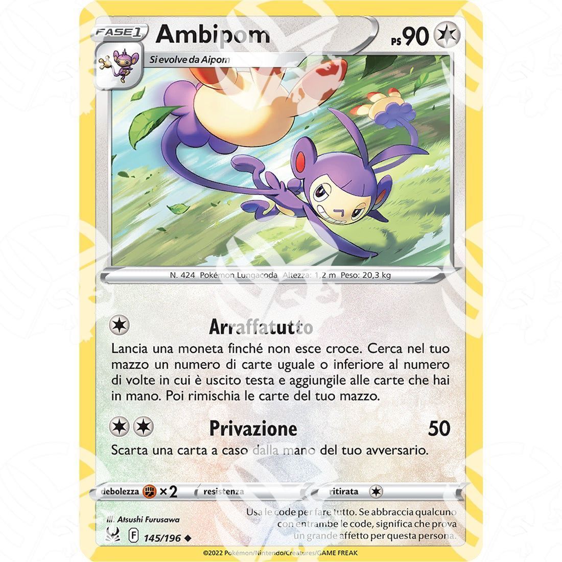 Origine Perduta - Ambipom - 145/196 - Warcard