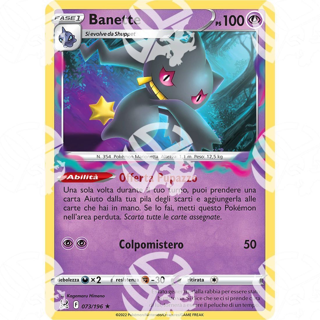 Origine Perduta - Banette - 073/196 - Warcard