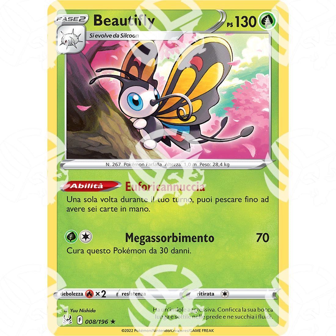 Origine Perduta - Beautifly - Holo Rare 008/196 - Warcard
