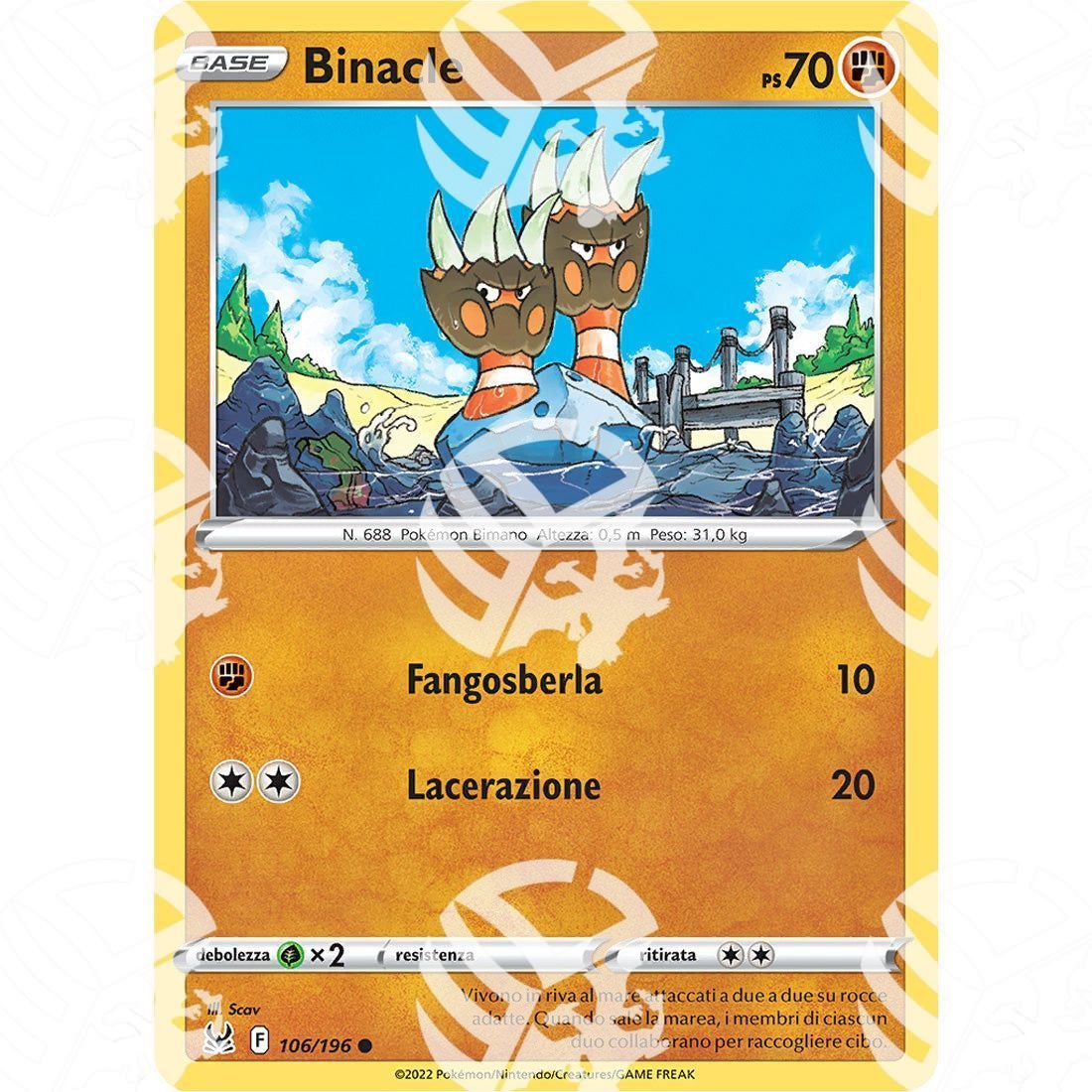 Origine Perduta - Binacle - 106/196 - Warcard
