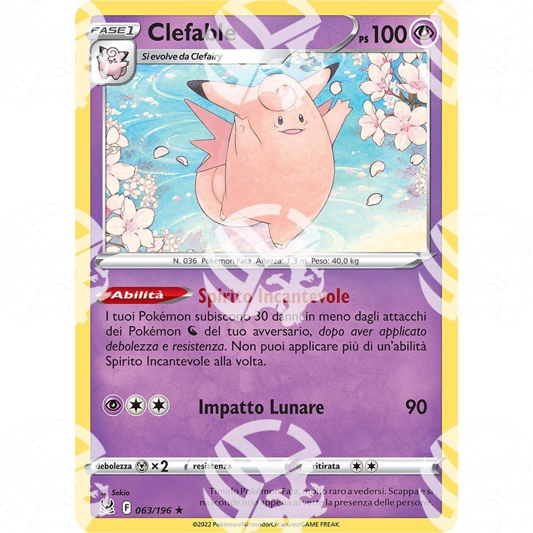 Origine Perduta - Clefable - 063/196 - Warcard