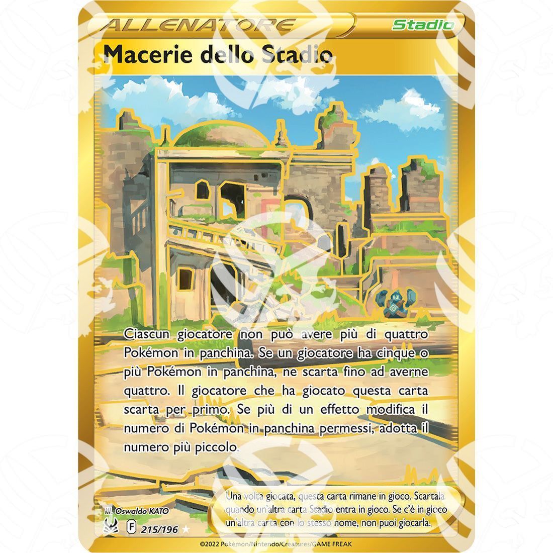 Origine Perduta - Collapsed Stadium - Secret Rare 215/196 - Warcard