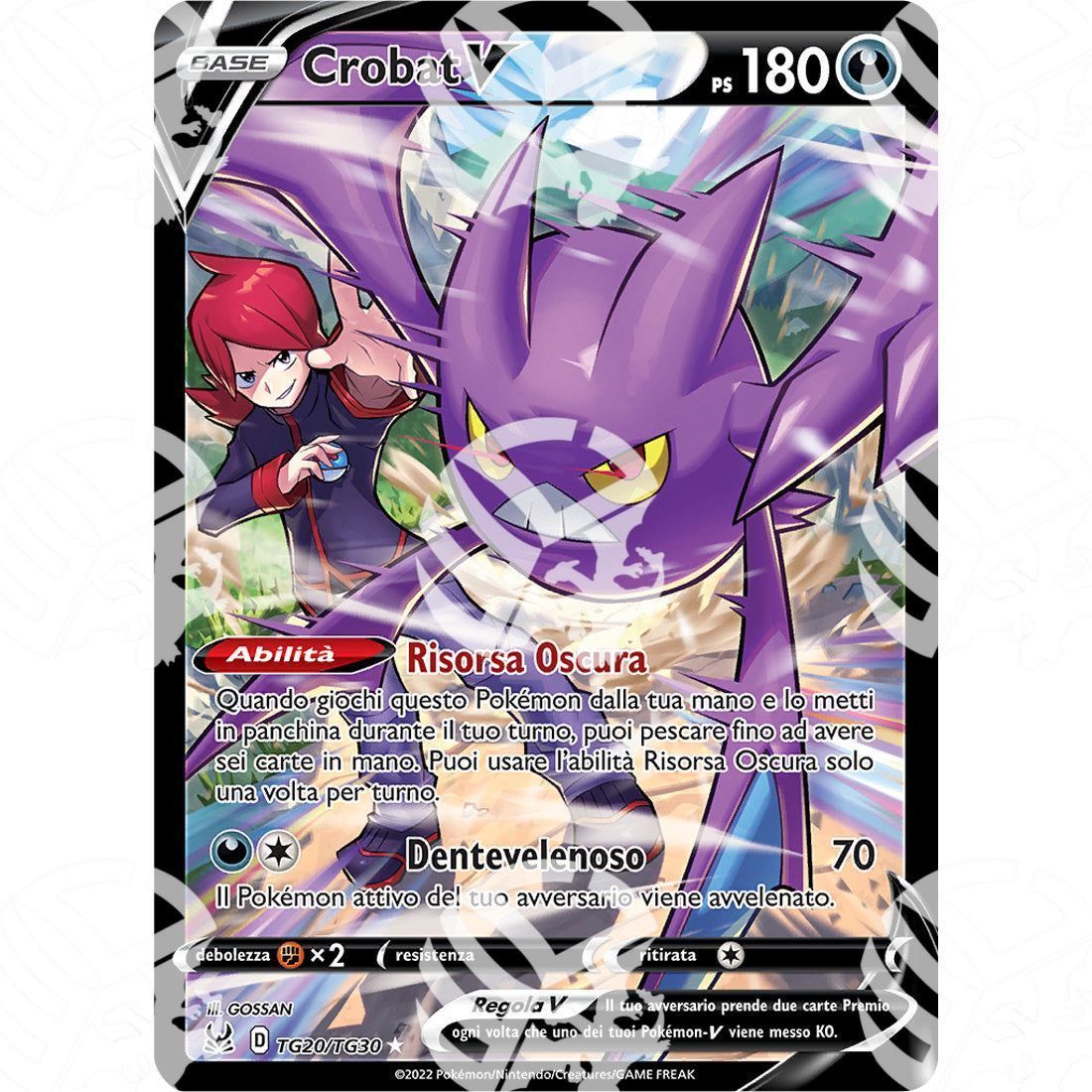 Origine Perduta - Crobat V - Ultra Rare TG20/TG30 - Warcard