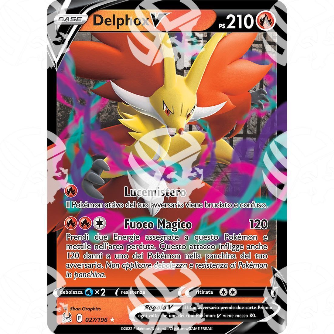 Origine Perduta - Delphox V - Ultra Rare 027/196 - Warcard