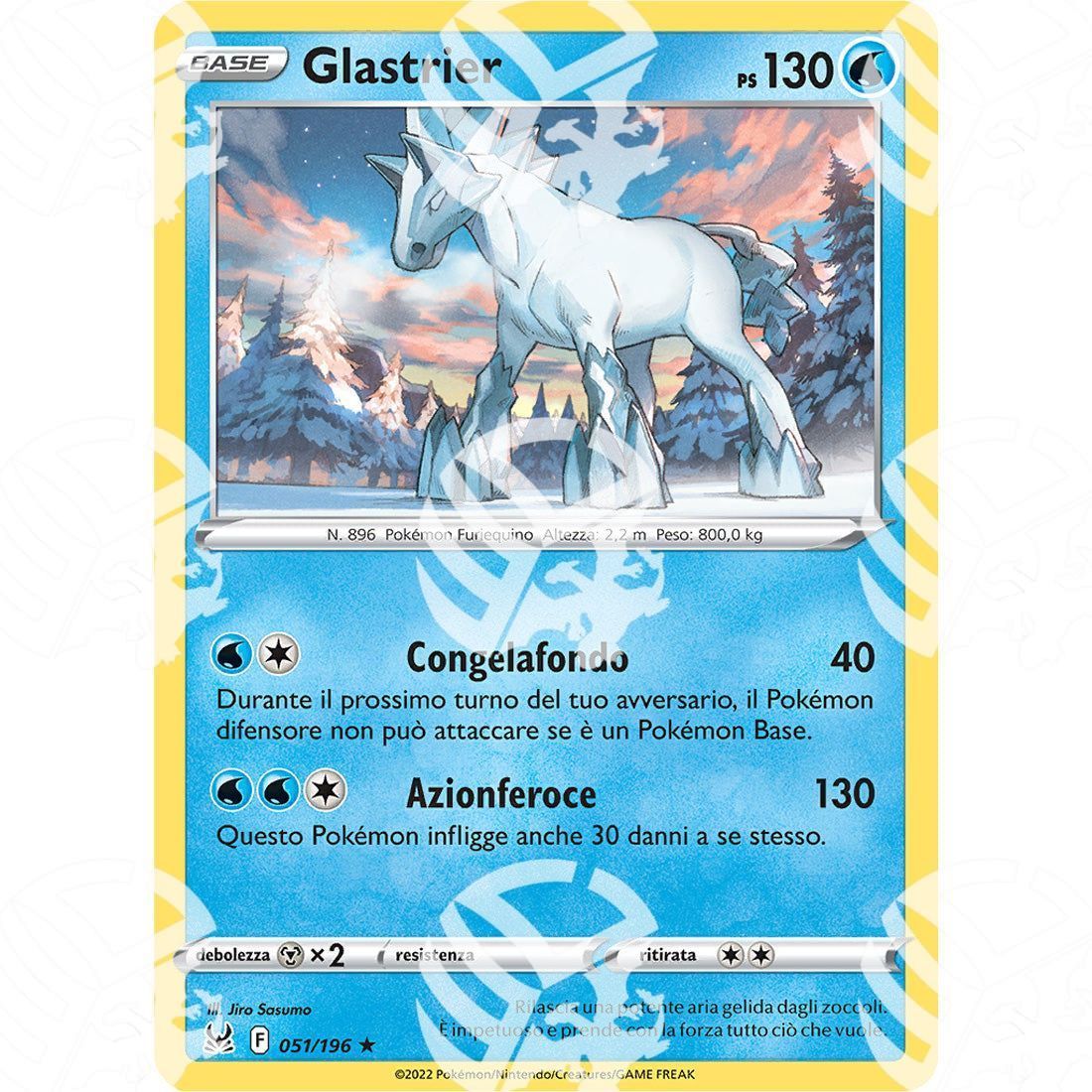 Origine Perduta - Glastrier - Holo Rare 051/196 - Warcard