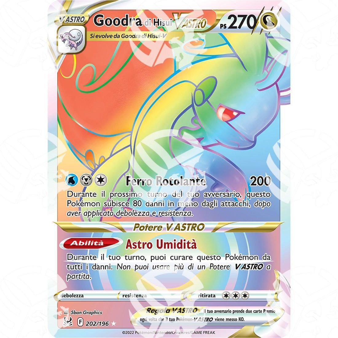 Origine Perduta - Hisuian Goodra VSTAR - Secret Rare 202/196 - Warcard