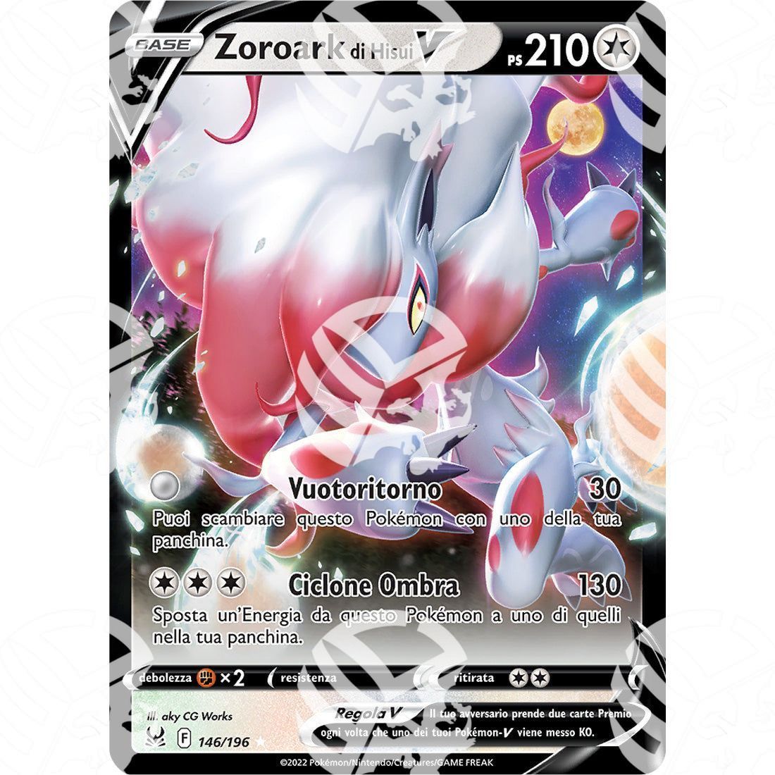 Origine Perduta - Hisuian Zoroark V - Ultra Rare 146/196 - Warcard