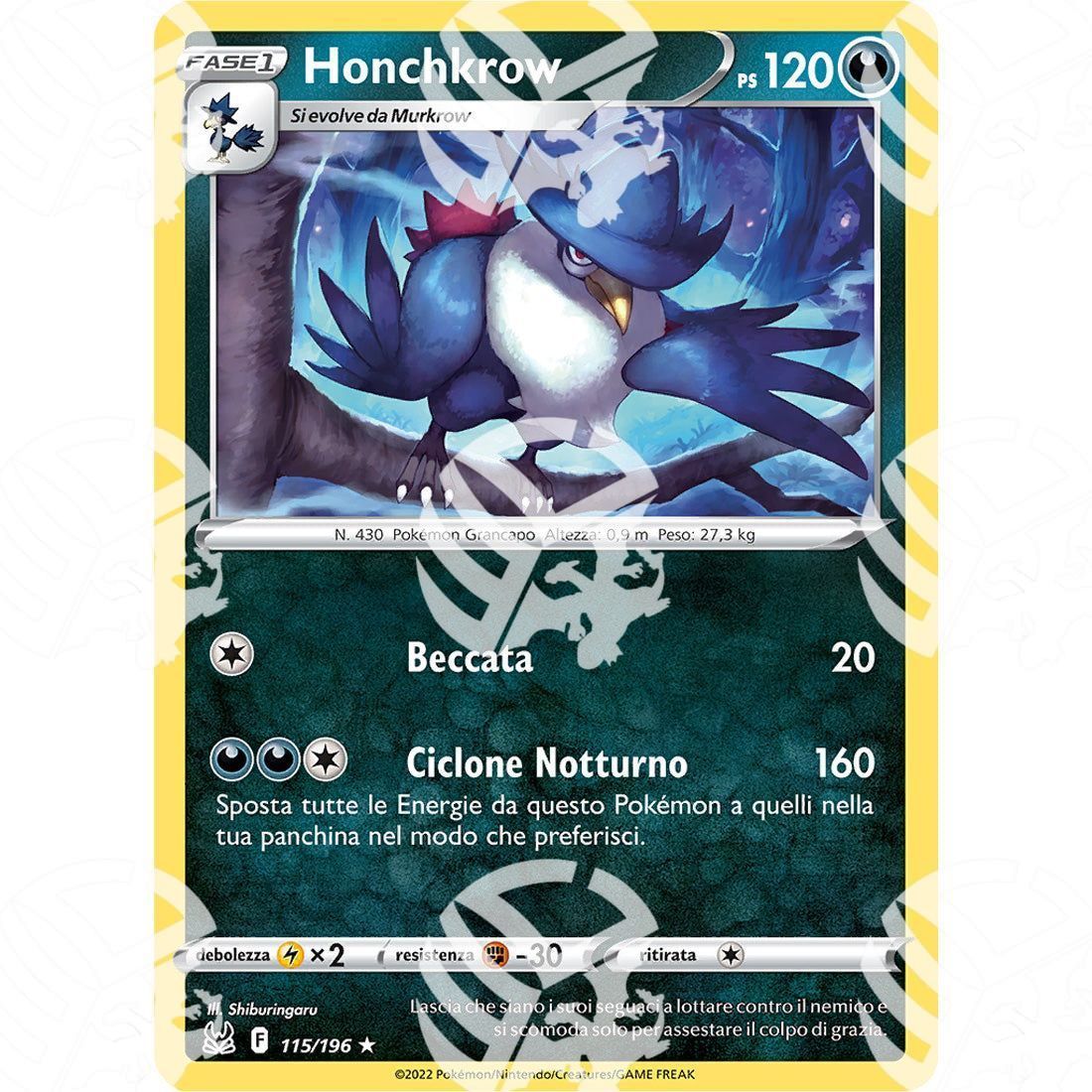 Origine Perduta - Honchkrow - 115/196 - Warcard