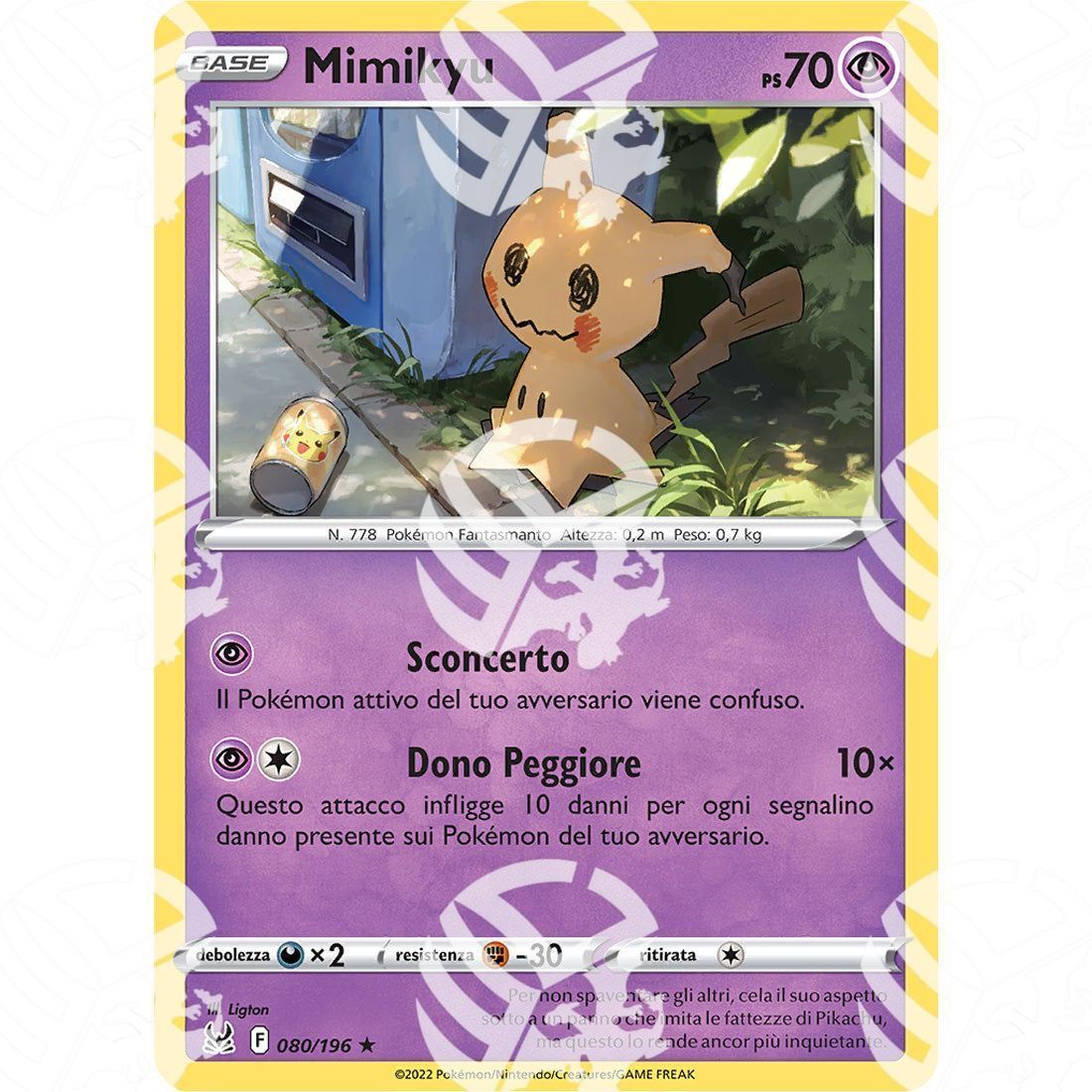 Origine Perduta - Mimikyu - 080/196 - Warcard